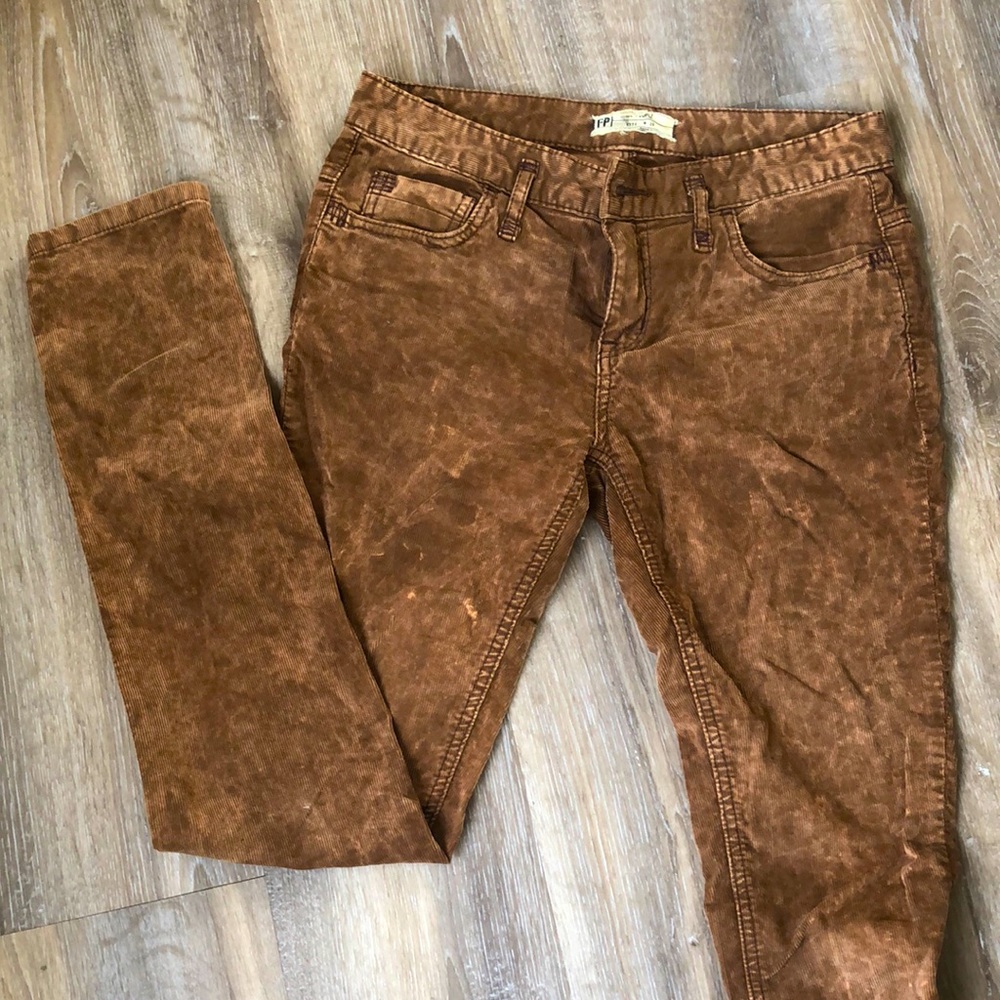 Free People brown corduroy pants!